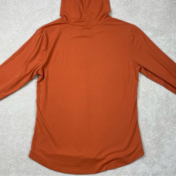 Cuts Lightweight Pullover Orange Hoodie - Picture 6 of 11